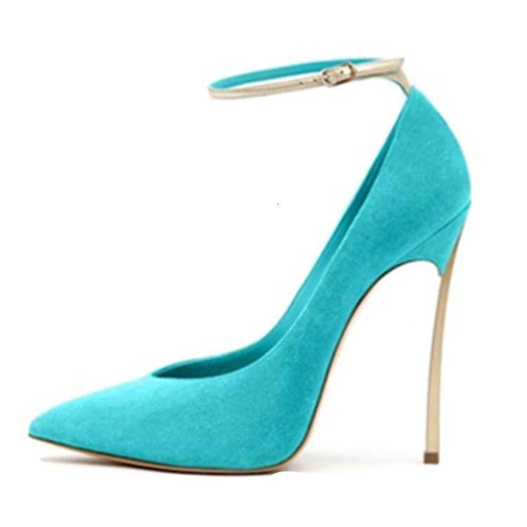 Instagram Fashion Show Plated Heel Pointed Shallow Mouth Stiletto Strap Women's Sandals Single Shoes