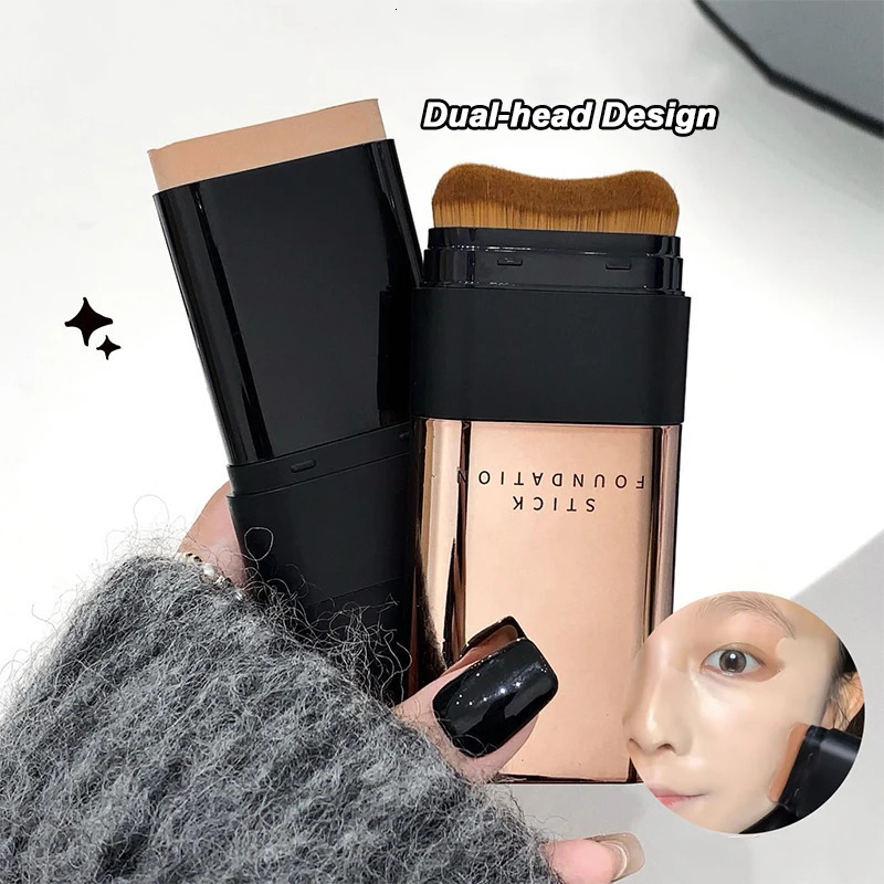 Skin beauty double end basic stick velvet moisturizing light concealer base longlasting makeup 250217