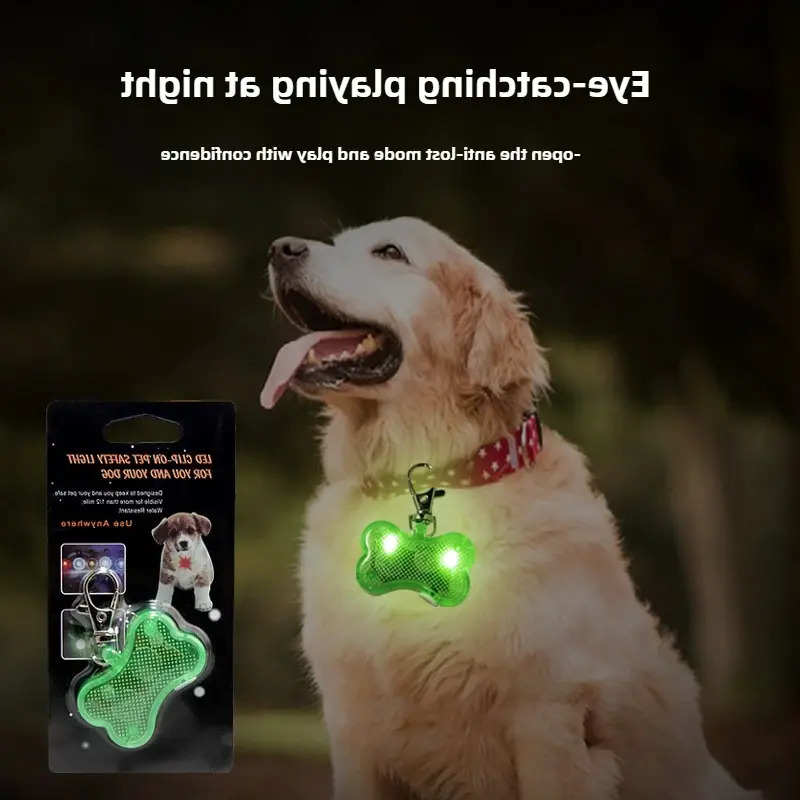 Update Update Pet Bone Pendant, Bright, Safe, Adjustable Glowing Pendant For Night Walking