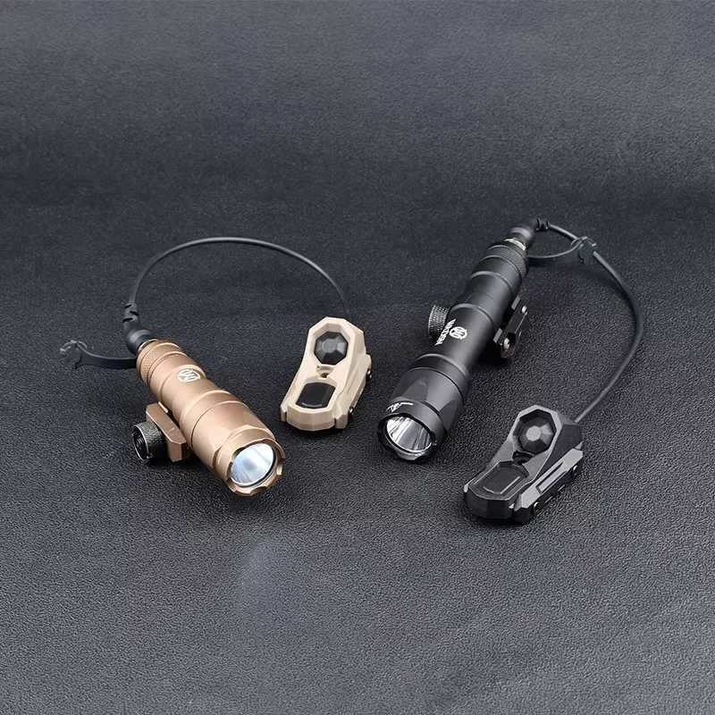 WADSN Type M600 M600C Tactical Flashlight Airsoft Hunting Gun Weapon MINI Scout Light Axon Dual Function Switch PicatinnyRailXJ250303