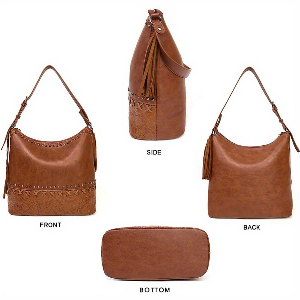 Embossed hand-held crossbody bag, niche ethnic style, large capacity commuting versatile leather shoulder bag 250315