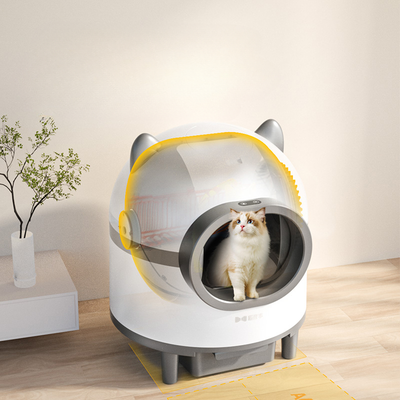 Automatic cat litter box, oversized intelligent electric cleaning cat toilet, closed shit shoveling to prevent sand splashing