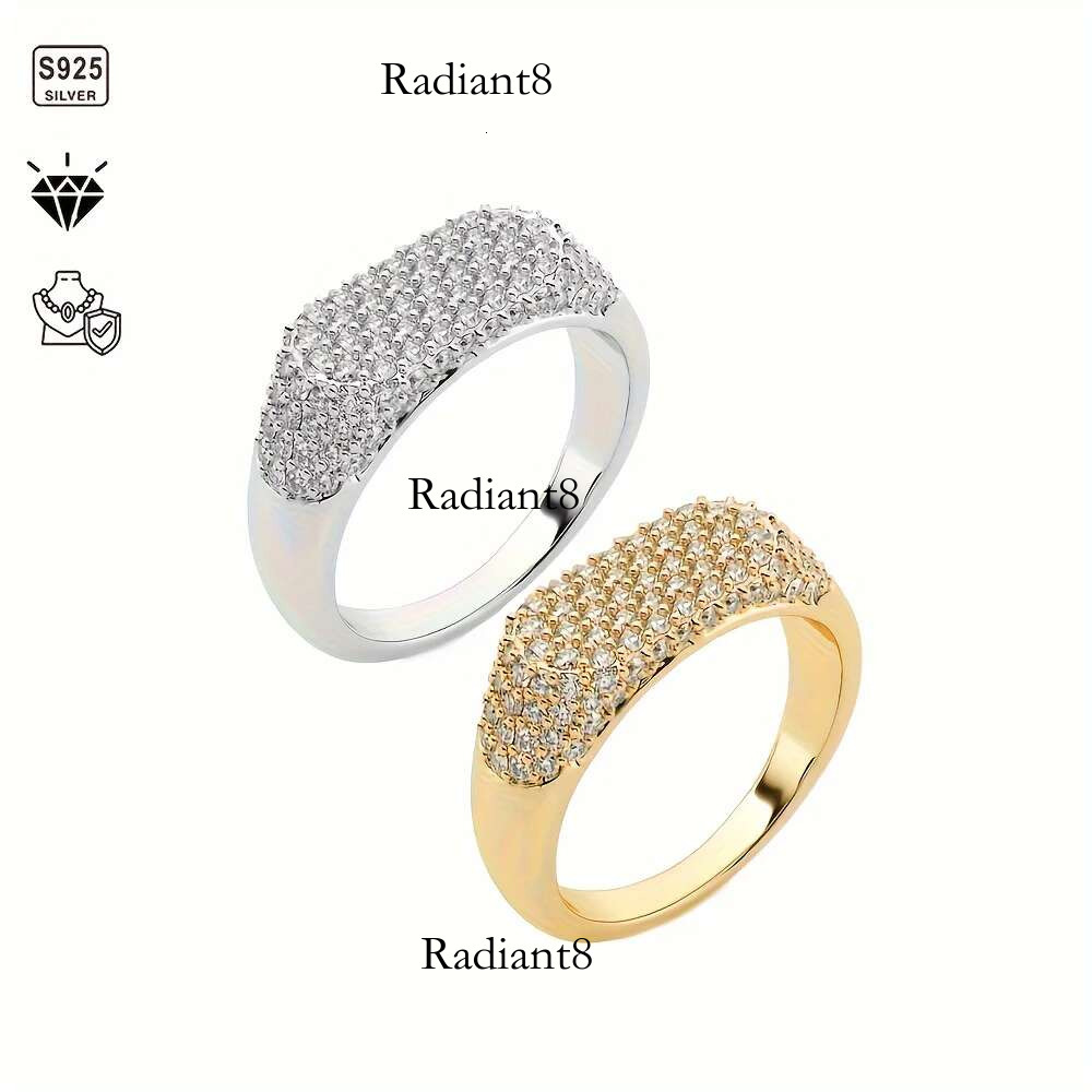 1pc S Sier with 3.7 Men's and Women's Eternity Band Hip Hop Ring, Moissanite Gemstone Jewelry | Gift