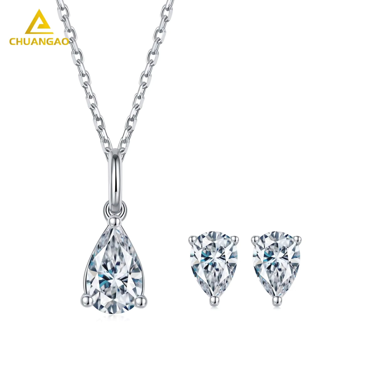 Custom Moissanite Pendant Necklaces Gold Cheap Sier Necklace for Women Jewelry That Passe the Dia Tester