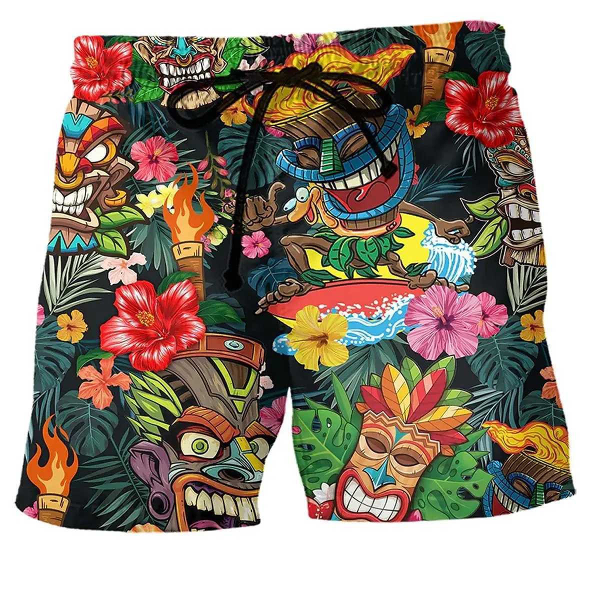 Mens Swimwear shorts Skull 3D Printed Surfing Board Shorts Kids Beach Shorts Mens Swim Trunks Masculina Briefs Boys TrunksT250304