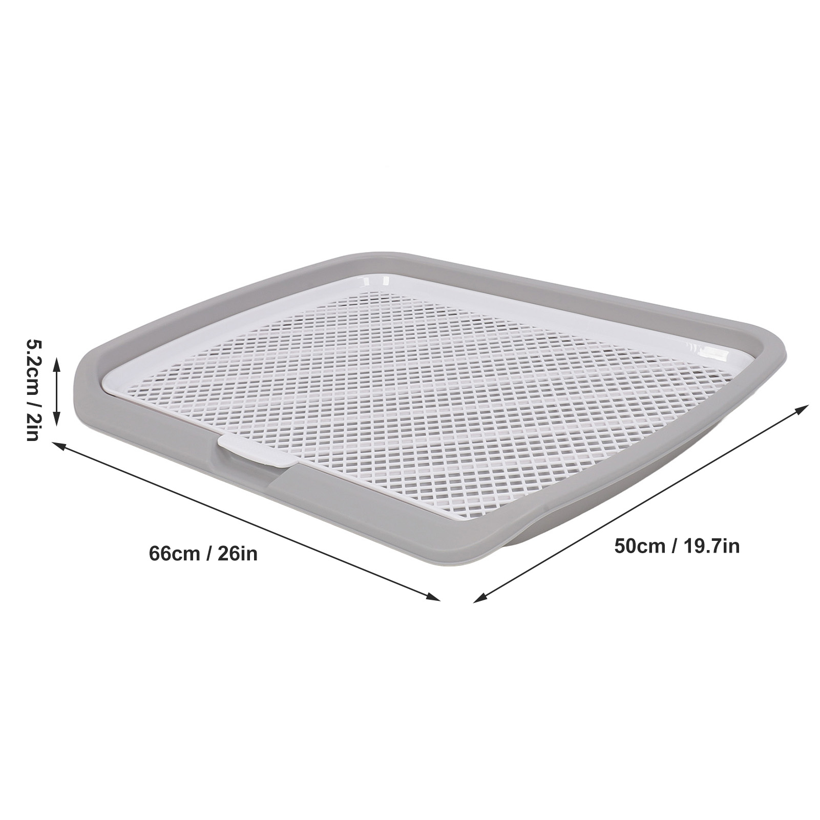 Dog Potty Tray Puppy Potty Training Tray Detachable Washable Mesh Dog Pee Pad Holder Tray for Small Breed Dog Puppy Toilet Tray