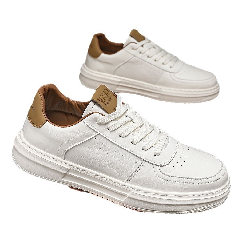2025 New Designer Men's Board Shoes Summer Breathable Trendy Multi Functional Leisure High Quality Leather Men's White Fashion Sports Board 