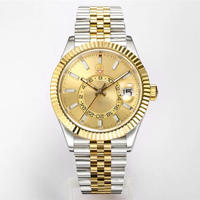 Sports Watch High Quality Men's WatchStainless Steel dial Solid Super Bright Waterproof Watch Designer 01