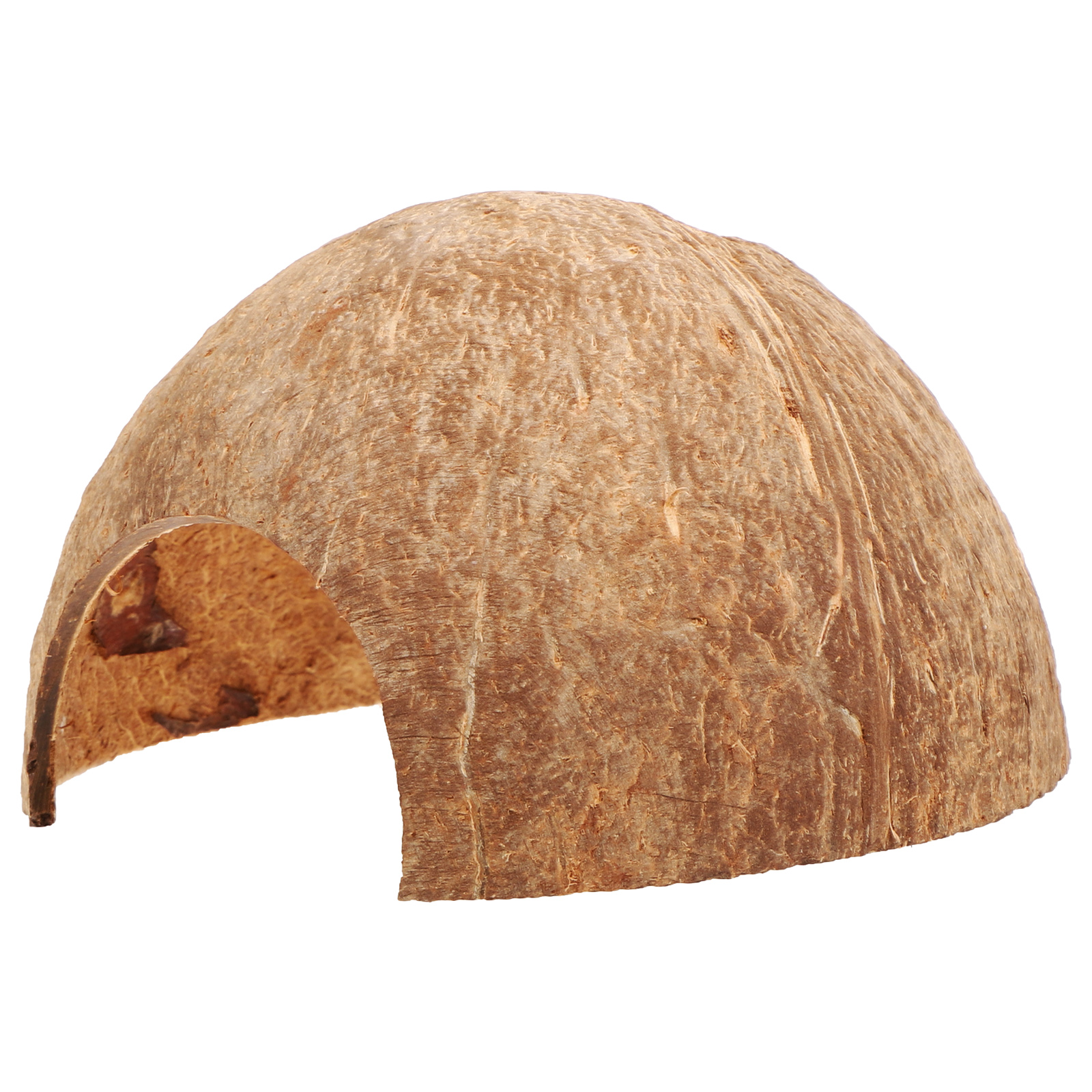 Coconut Hideout House Leopard Gecko Humid Container Coconuts Shell Hermit Crab Tank Adorable Reptile Cave