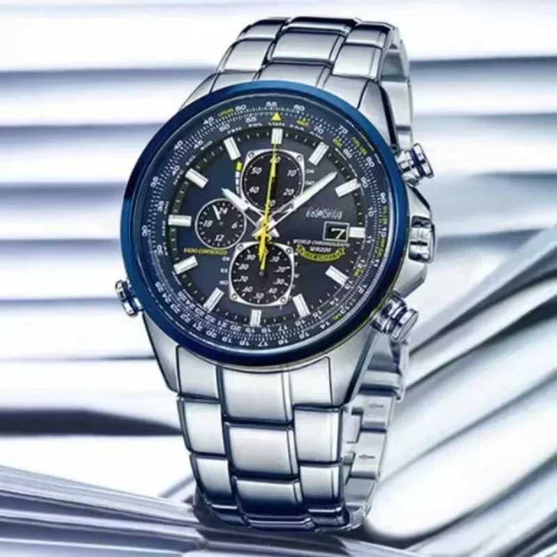 2025 Luxury Trend Quartz Clock Luminous Calendar Waterproof Multi Function Mens Fancy Round Automatic StainlXJ250304