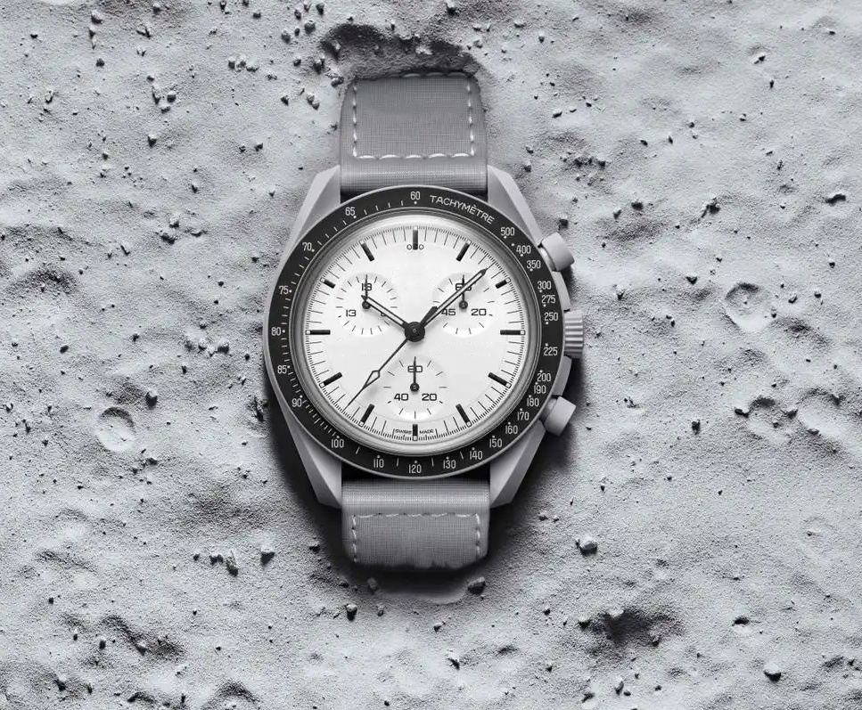 1965 moon Bioceramic Quartz Chronograph Mens Womens URANUS Watch Mission To Mercury 42mm Black Nylon Luxury MOON Watch Limited Edition master wristwatches opt