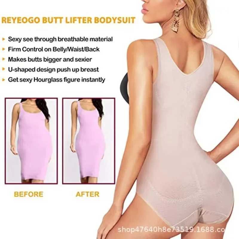 Womens Shapewear Bodysuit Mesh Body Sculpting Shapers Underwear Postpartum Abdomen Elastic Butt Lift Beauty Corset UnderclothesXJ250304