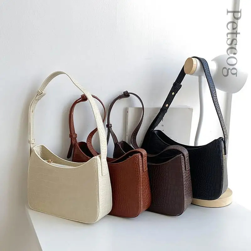 Bags For Women Fashion Pu Leather Zipper Underarm Bag Ladies Simple Casual Travel Handbag Bags 250228