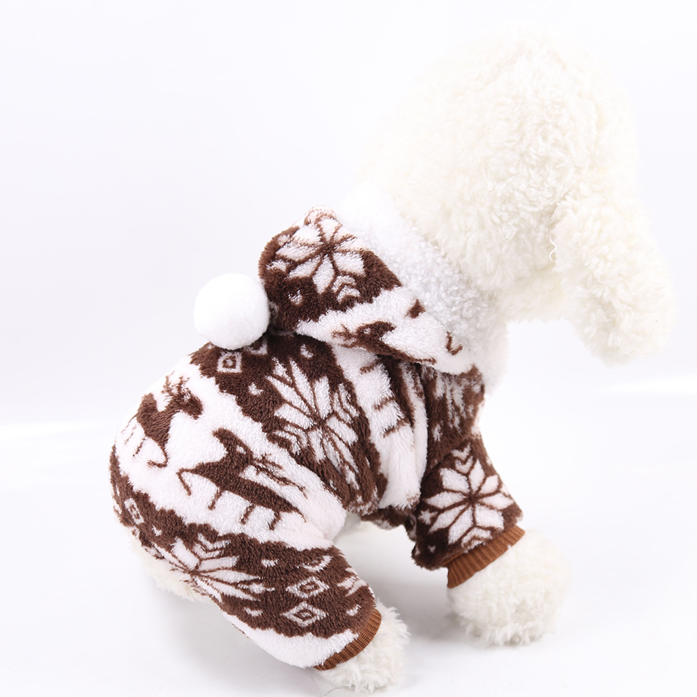 Winter - Spring Fleece Pet Garments: Cozy Four - Legged Clothes for Small and Medium - sized Dogs like Pomeranian, and Suitable for Cats