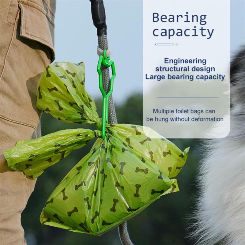 1~5PCS Dog Poop Bags Hands-free Clip Traction Rope Toilet Bag Dispenser Dog Poop Bag Dispenser Holder Cleaning Supplies Cat