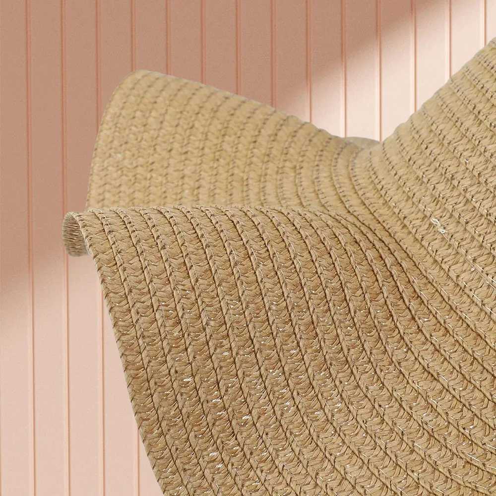 Str Hat For Women Summer New Wave Edge Solid Color Simple Sun Hat Versatile Outdoor Vacation Sunscreen Beach HatXJ250304