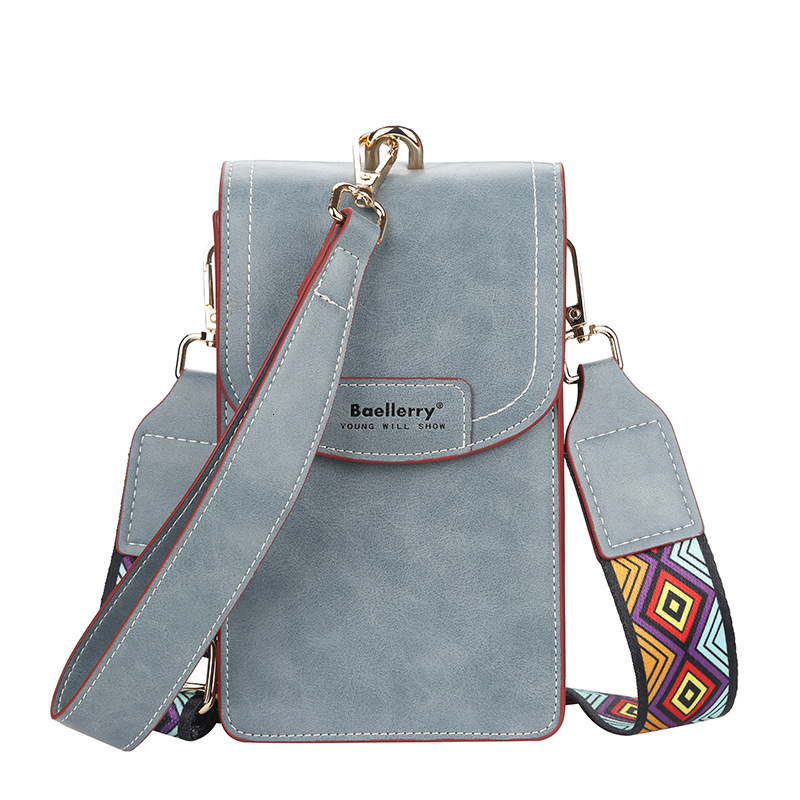 Baeellerrys womens wallet Korean version fashionable and versatile large capacity suction buckle feeling crossbody phone bag 250304