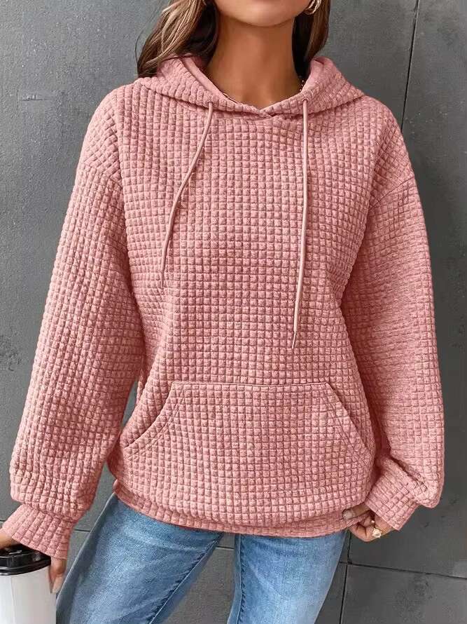 Pretty Women Pullover Hoodies Economical Ladies Hooded Sweatshirt