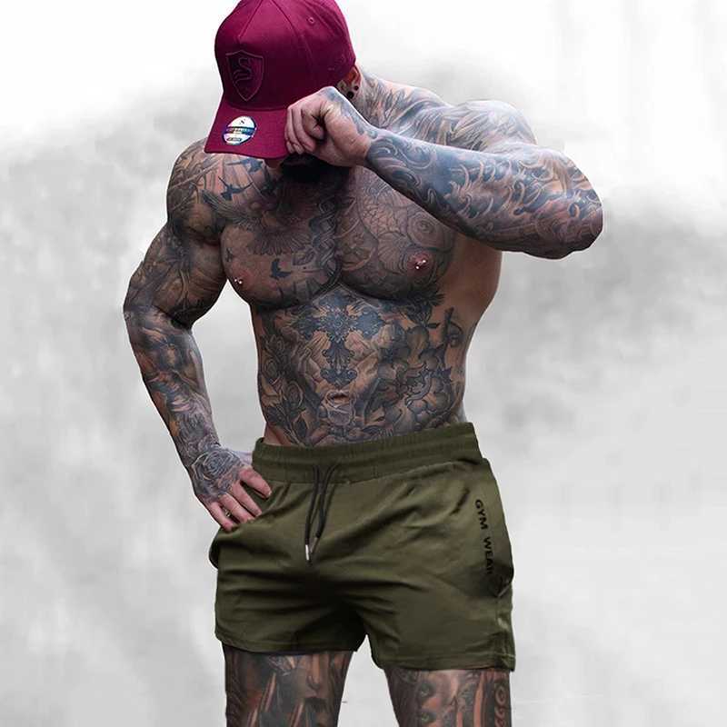 Men Hot Shorts Light Weight Thin Short Pants Running Squat Fitness Shorts Men GYM Wear Quick-drying Drawstring ShortsT250304