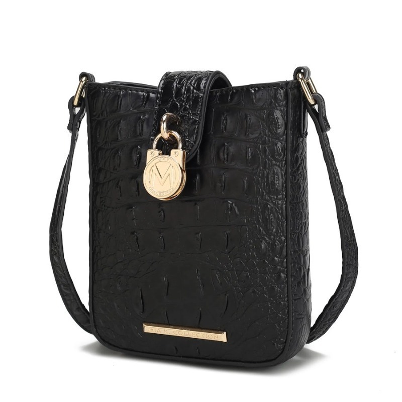 Ship from US MKF series Avery artificial embossed vegan leather womens cross body bag 250303FBB