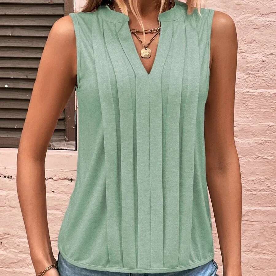 Casual Loose Solid Sleeveless For Women Fashion Summer Women's Shirts Blouses Elegant Youth Female Tank Tops Streetwear 's