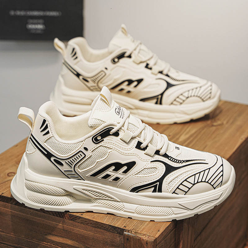 2025 Four Seasons New Designer Men s Original Lightweight Breathable Mesh Sports Korean Edition Fashion Multi Functional Thick Soled Running Shoes