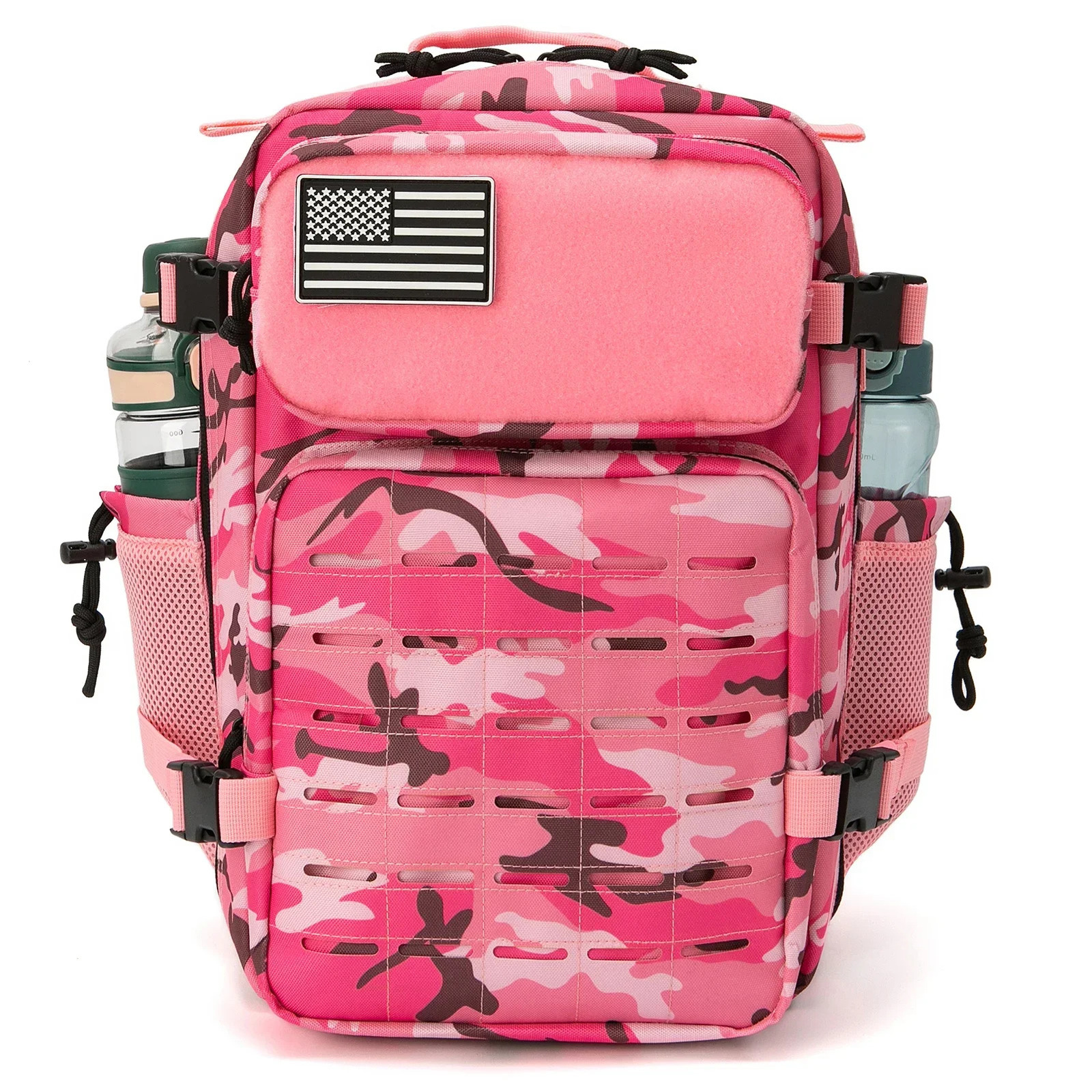 Ship from US 25L Mens and Womens Tactical Backpack Hiking Small School Outdoor Rucksack with Bottle Holder Mini Sports Bag 250304FBB