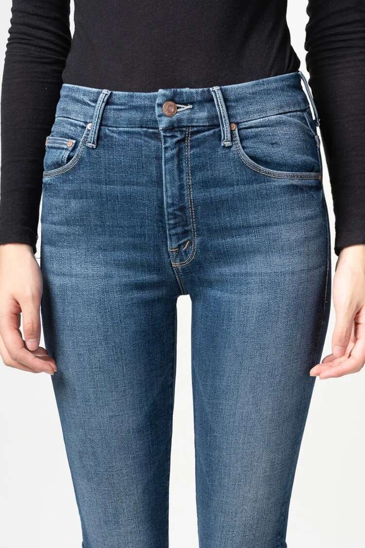 Women High Waisted Elastic Slim Fit Fashion Casual Ankle-Length Stretch Denim Jeans Streetwear