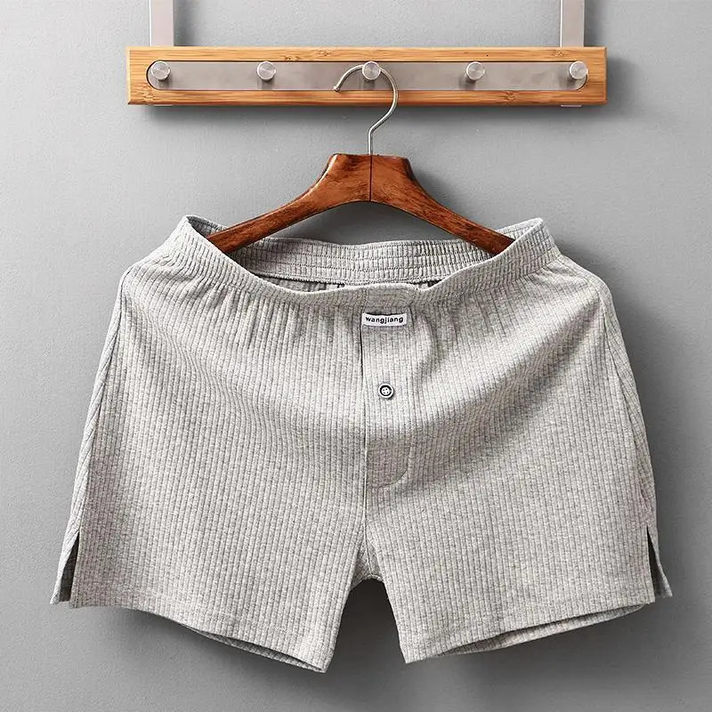 Mens Underwear Stretch Cotton Boxer Shorts Threaded Aro Pants Sleepwear Loungewear Shorts Boxers Male Underpants Panties 250303