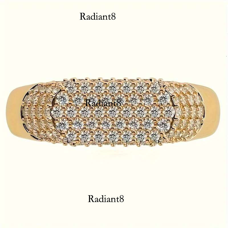 1pc S Sier with 3.7 Men's and Women's Eternity Band Hip Hop Ring, Moissanite Gemstone Jewelry | Gift