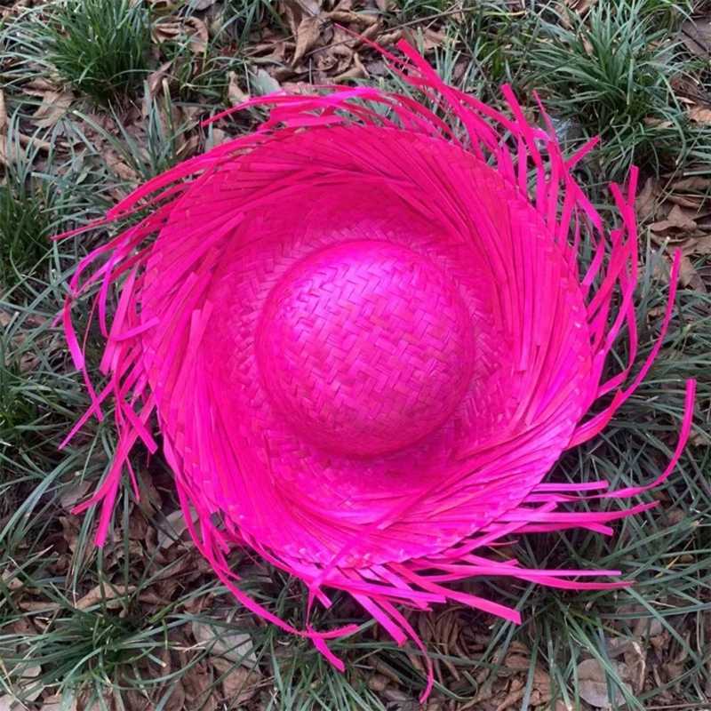 Mexicanos Sombrero Hat Handmade Str Hat Haiian Styles Dr Up Props Str Hat with Ripped Brim HXBAXJ250304