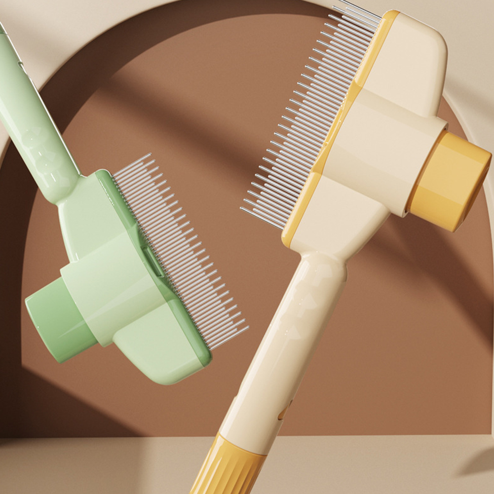 Self Cleaning Slicker Brush with Release Button Dog Deshedding Brush Hair Remover Comb Deshedding Tool for Dogs & Cats