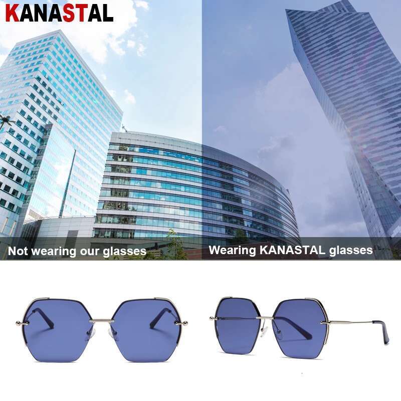 New Sunglasses Women UV400 Nylon Sun Glasses Men Metal Eyeglasses Frame Sunscreen Beach Party Travel Anti Glare Shade Eyewear