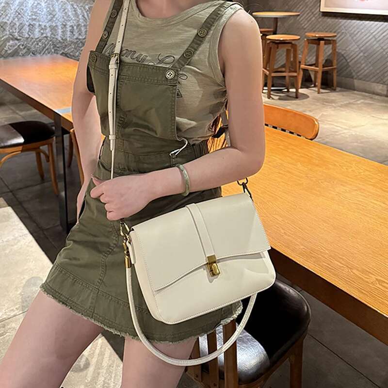 Cowhide Genuine Leather Underarm Shoulder Bags For Women Trend Designer Crossbody Purses Satchel Ladies Handbags