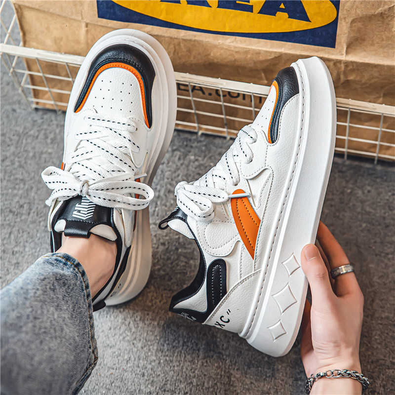 Men's Versatile In Spring. Low Top Casual Board Students. Thick Soles For Sports Increased Height And Small White Trendy Shoes Are Popular On The