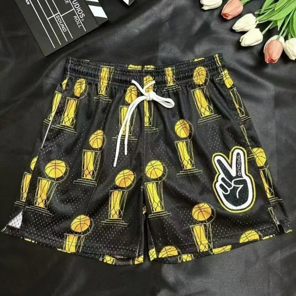 2425 Selling Adult Sports Shorts Fashionable Beach Breathable Loose Outdoor Ball Training Paradigm Flower 250225