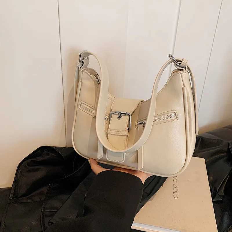 Luxury Women Brand PU Leather Crossbody Bag Retro Lock Small Hobos Messenger Bag Y250303