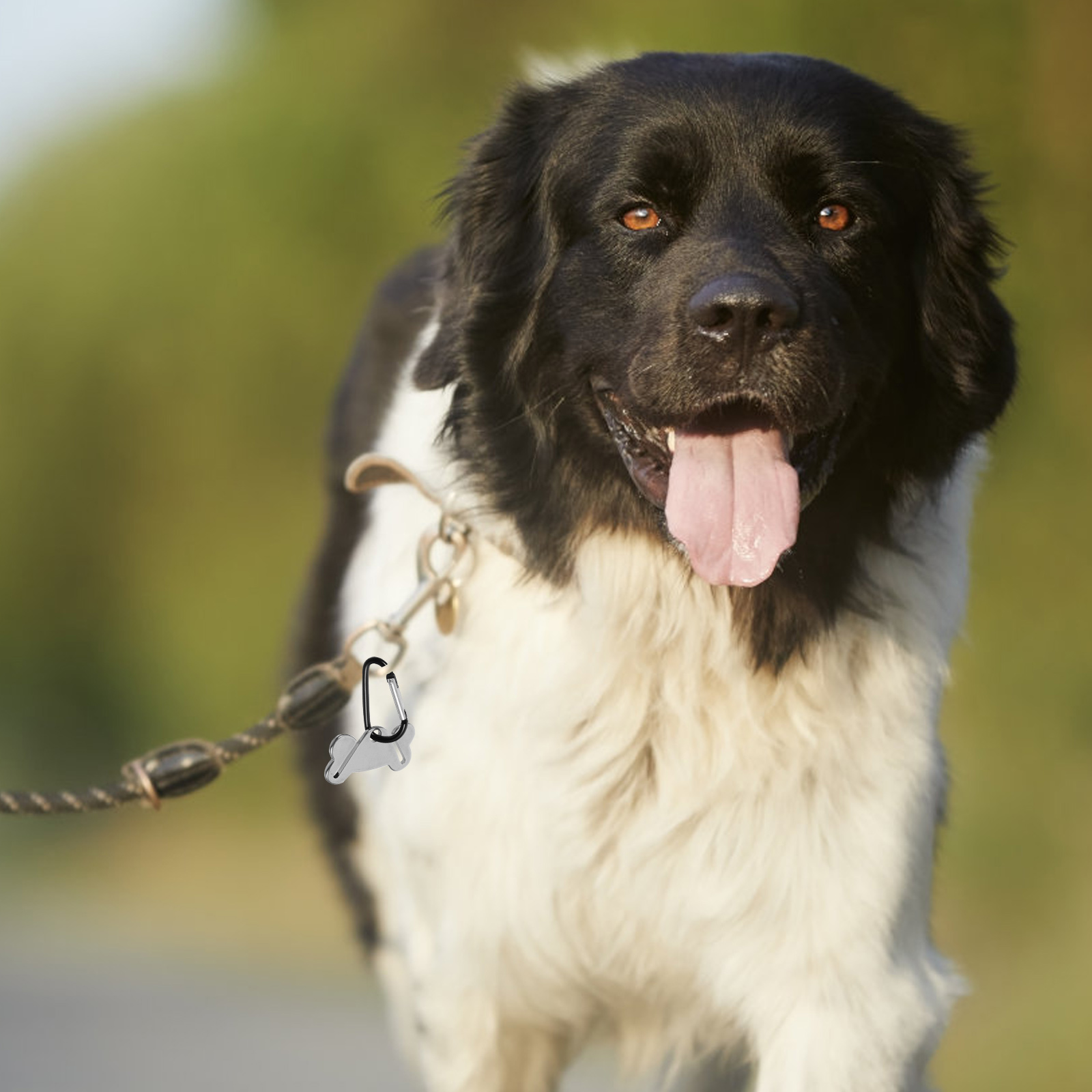 1pc Hand Free Puppy Poop Bag Alloy Holder Waste Bag Carrier Holder Fastener