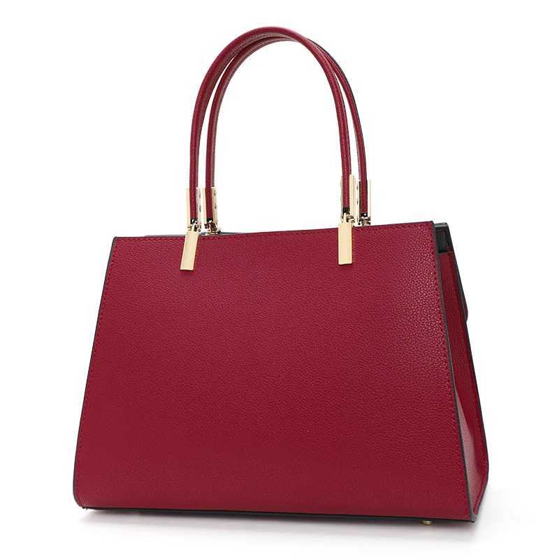 Aidrani The new red wedding bag is a high-end womens handbag made of high-quality cowhide Z250303