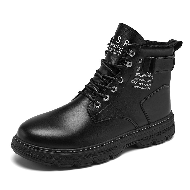 Designer s New Lightweight High Top Outdoor Shoes For Spring And Summer 2025 Multifunctional Trendy Versatile Thick Soled Men s Casual Short Leather B