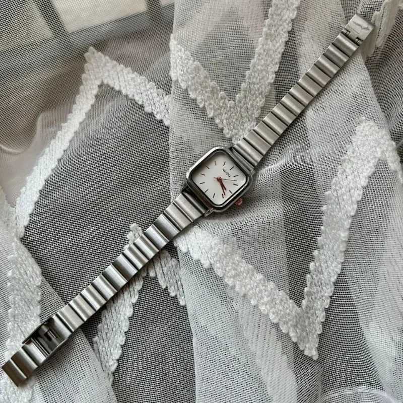 Brand Women Quartz Square Dial Stainl Steel Adjustable Str Fashion Luxury Gift Wrist Dropshipping Womens WatchesXJ250304