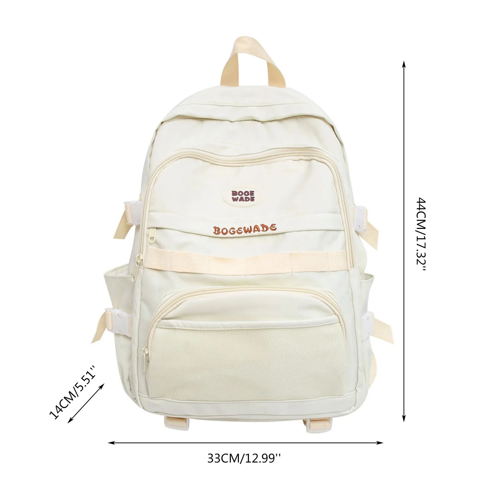 Ship from US Simple Style Bags For Women Vintage Laptop Backpack With USB Charging Port Harajuku Chic Fashion Retro Unisex High Street 250304FBB