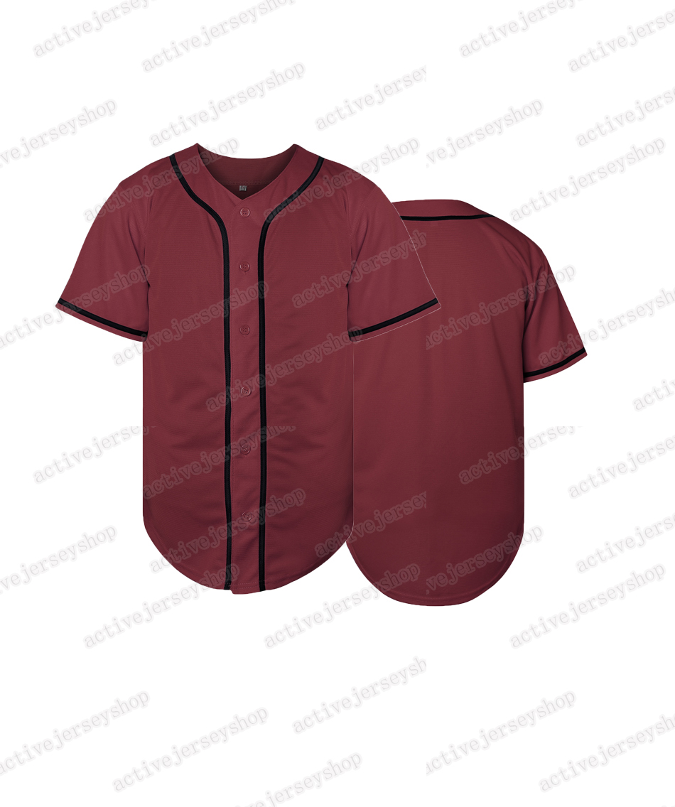 tWholesale Baseball Jersey Blank Breathable Softball Uniforms for Men/Kids Quick-Dry Sweat-Absorbing Tee Shirts Any Color instock fast shiping