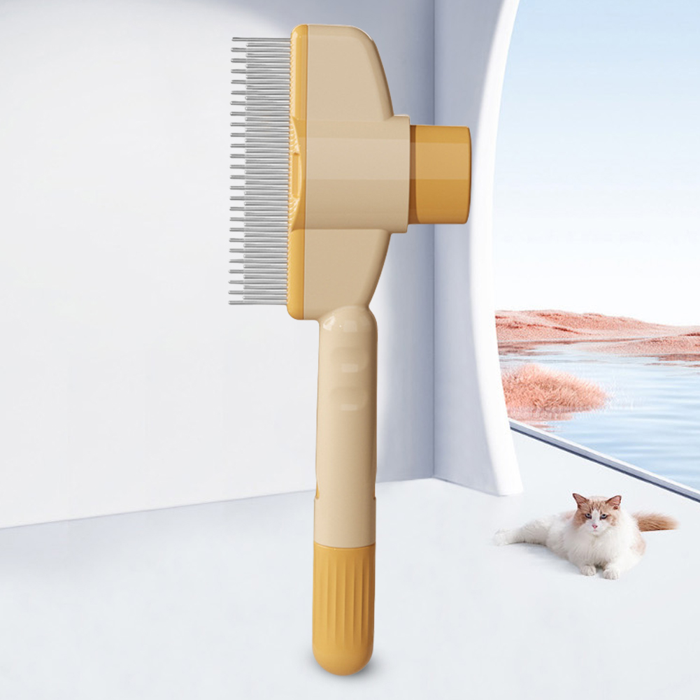 Cat Brush with Release Button Self Cleaning Slicker Brush Dog Brush Pet Grooming Brush Hair Remover Comb for Shedding