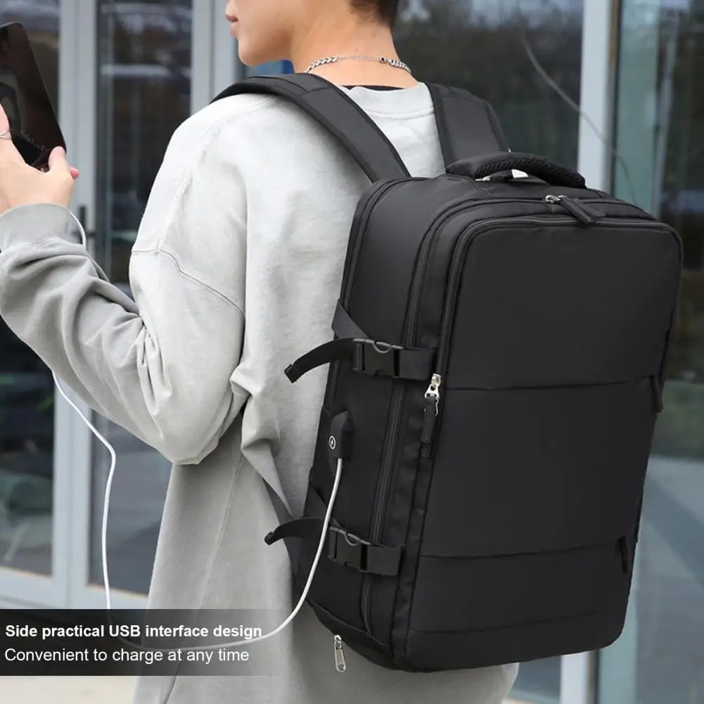 Ship from US Backpack briefcase capacity womens travel backpack with multiple pockets hiking business 250304FBB