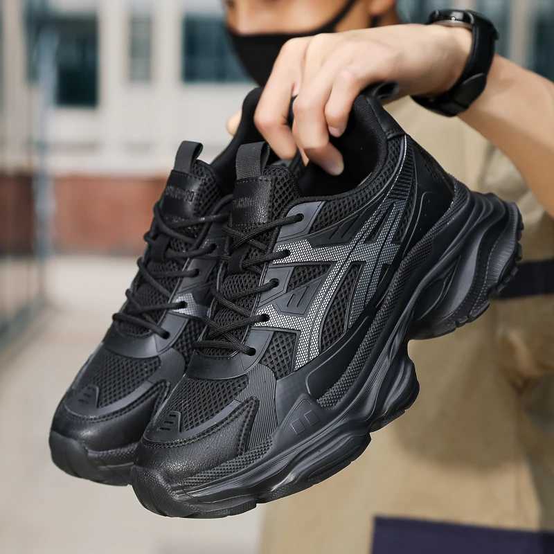 Summer Mesh Men Sneakers Elevator Shoes Breathable Sports Heightening Shoes For Man 8CM 6CM Thick Sole Casual Height Shoes Male Z250225