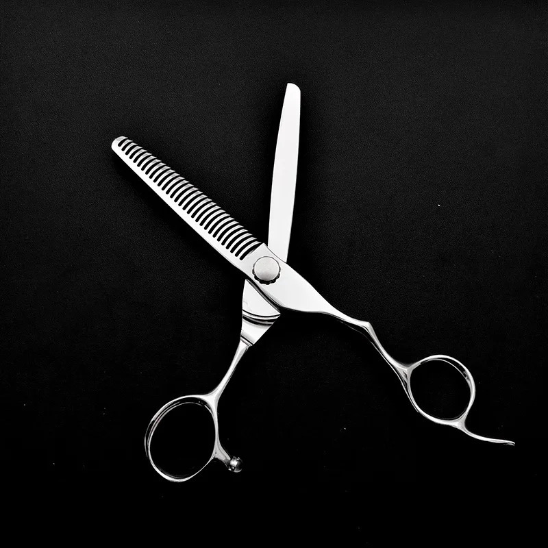 CNC Mirror Technology Cobalt Steel Scissors multiple hair professional barber Thinning scissors 6.0 hairdressing scissors 250304