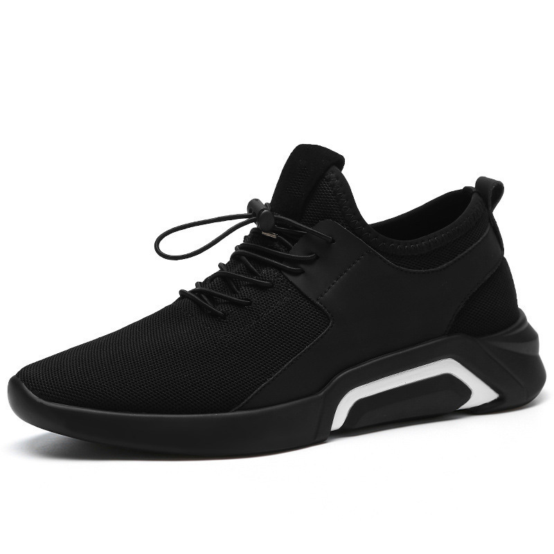 2025 Summer New Korean Designer Men's Fashion British Single Black Casual Sneakers Trendy Casual Shoes