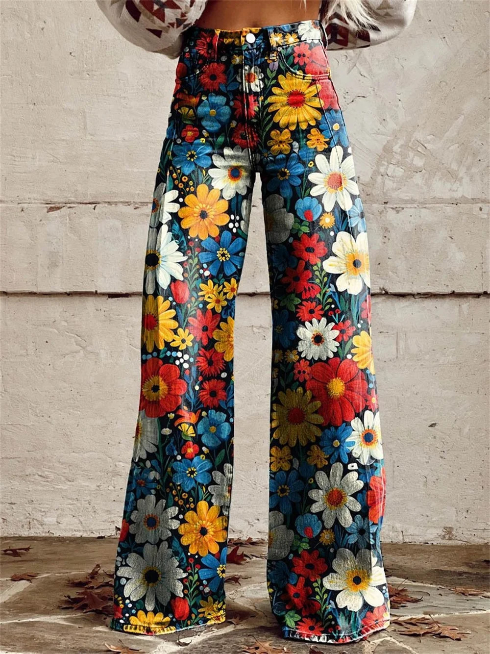 Retro Fashion High High Street Loose Wide Leg Denim Pants Womenharajuku Y2k Loose Jeans Womens Streetwear 250303