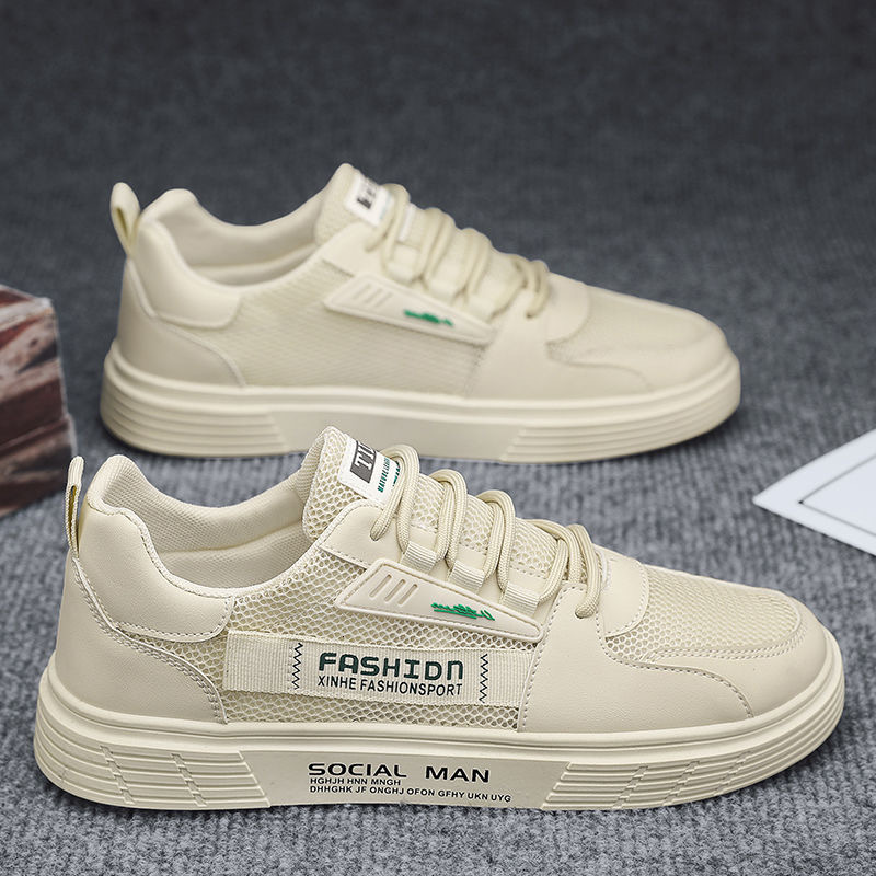 Designer s New Summer Men s Breathable Hollow Mesh Multifunctional Outdoor Fashion Versatile White Shoes Casual Sports Board Shoes For 2025